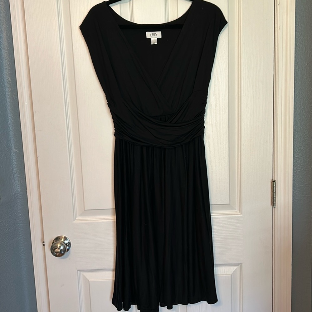 Black knit dress